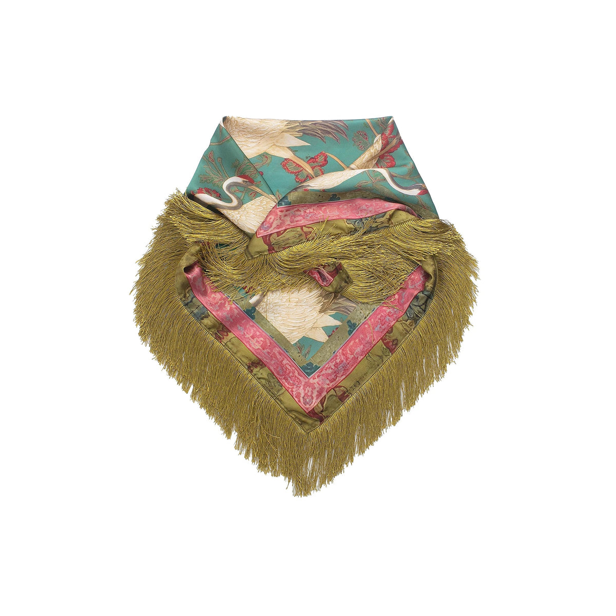 Vintage Patchwork Tassel Scarf