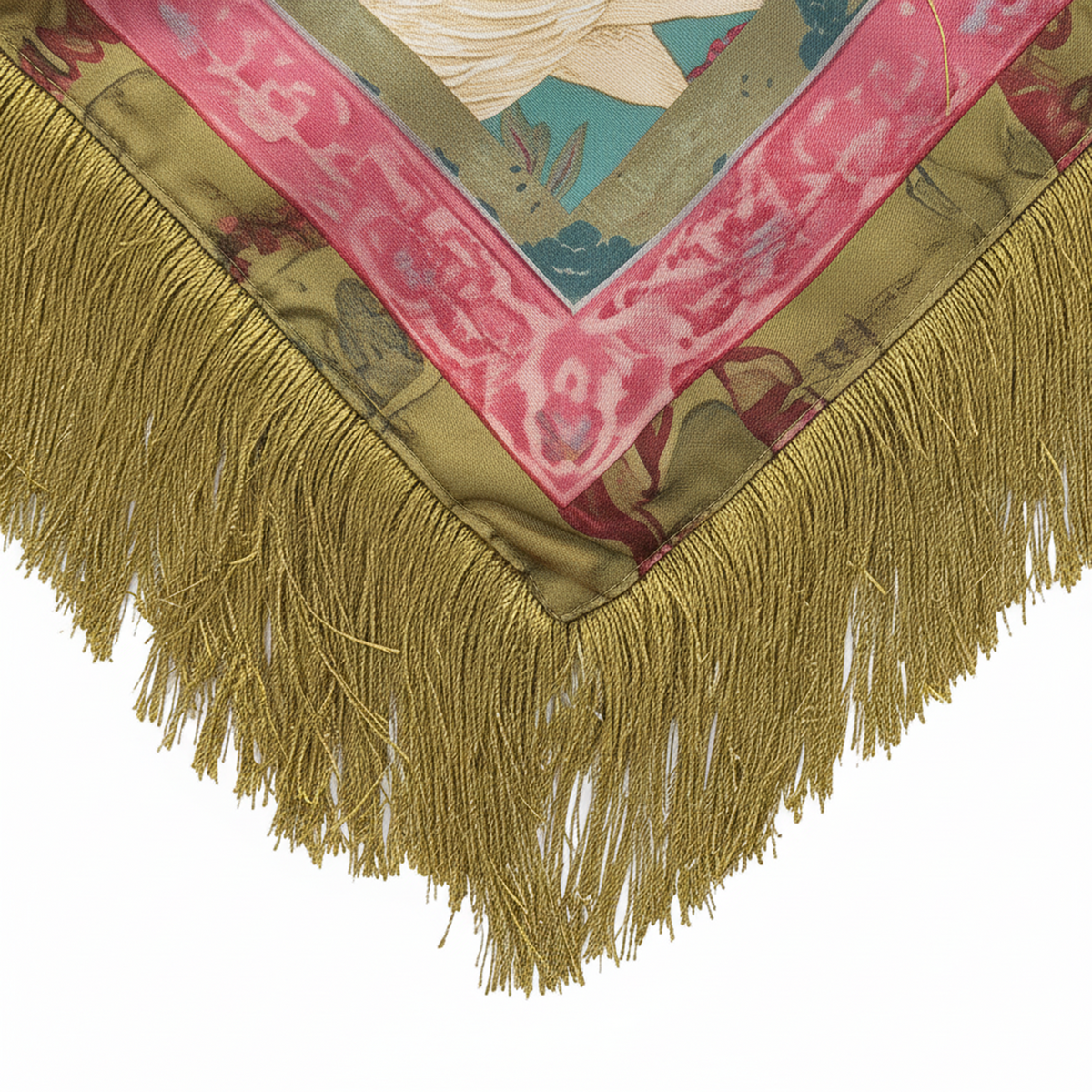 Vintage Patchwork Tassel Scarf