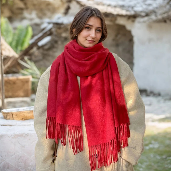 Cashmere wool scarf