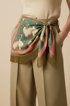 Vintage Patchwork Tassel Scarf